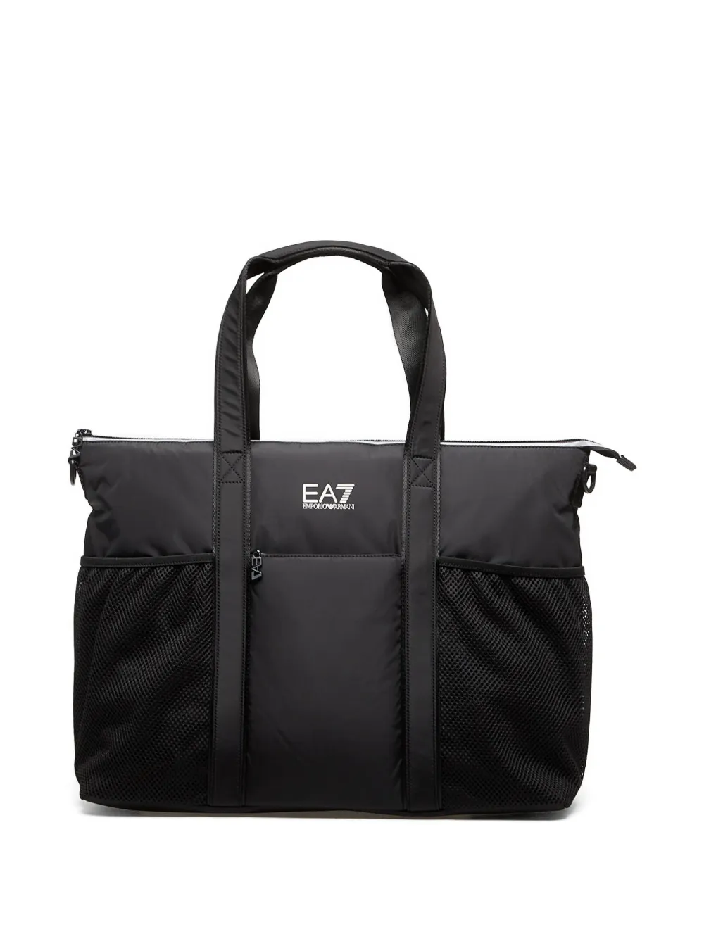 Ea7 Emporio Armani logo-print tote bag - Schwarz