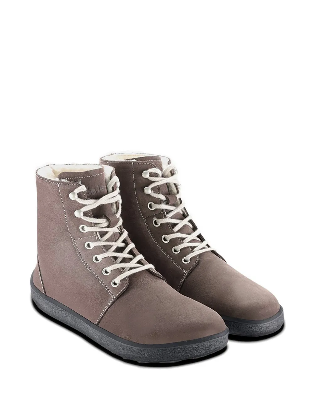 Be Lenka Lace-up Shearling Boots In Multi