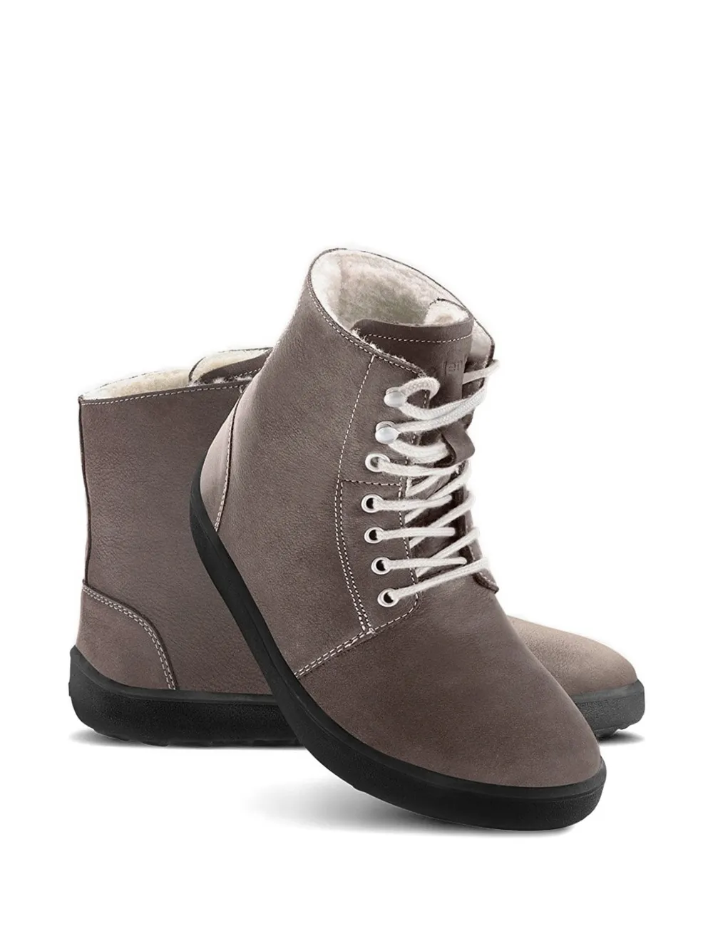 Be Lenka Lace-up Shearling Boots In Multi