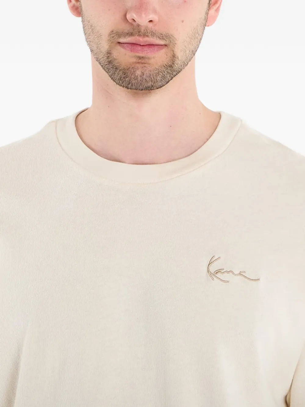 karl kani Katoenen T-shirt Beige