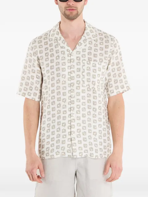 SAMSOE SAMSOE Oscar AP print short-sleeve shirt