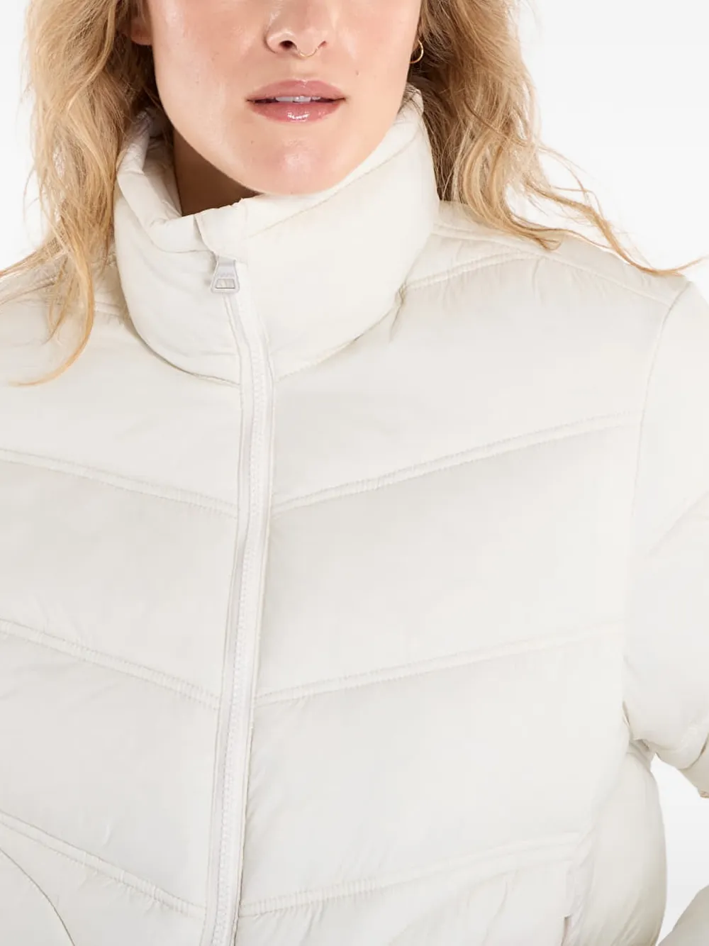 Napapijri Ega gewatteerd jack met hoge hals Beige