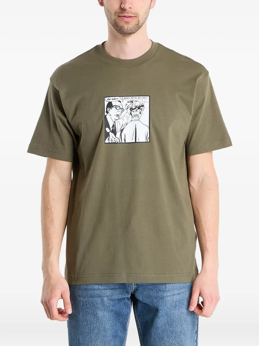 Vans They Are Just Shoes Graphic-print T-shirt In Green