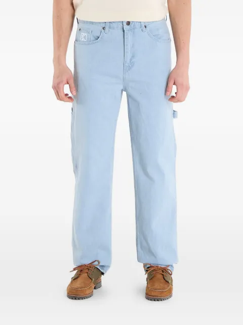 karl kani logo-embroidered jeans
