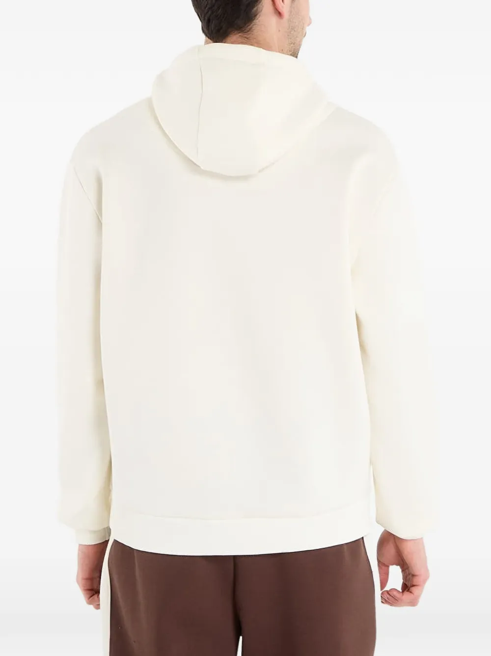 karl kani Hoodie met zak aan de voorkant Beige
