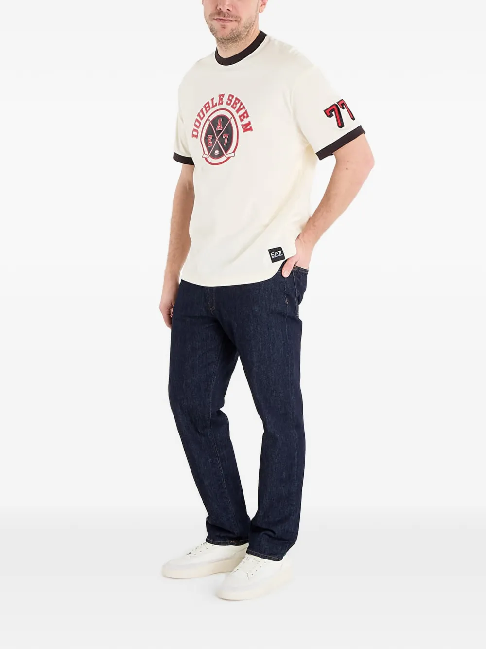 Ea7 Graphic-print T-shirt In Multi