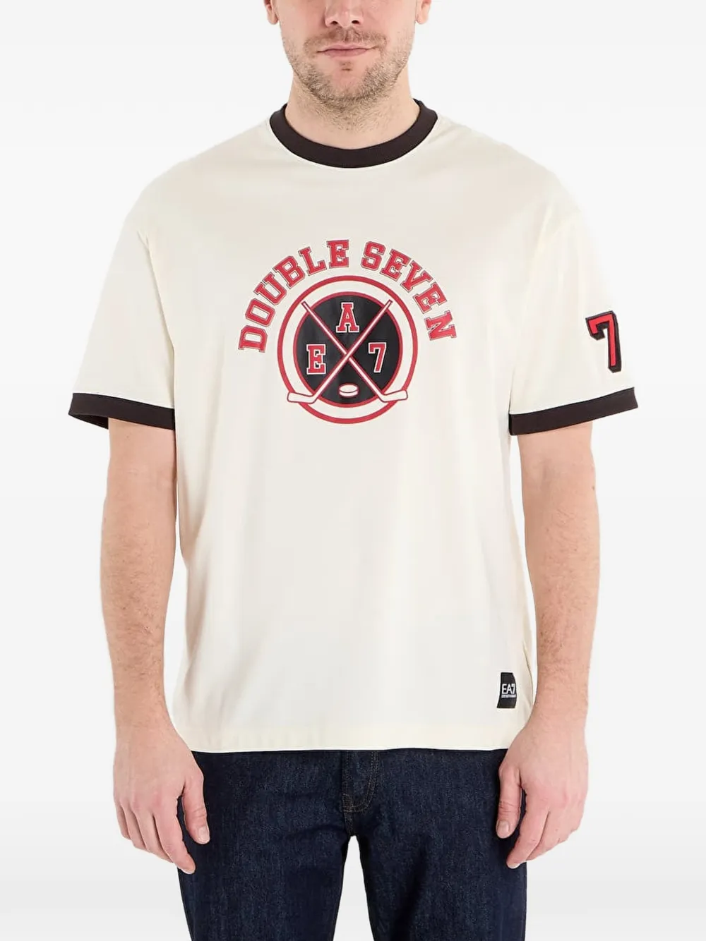 Ea7 Graphic-print T-shirt In Multi