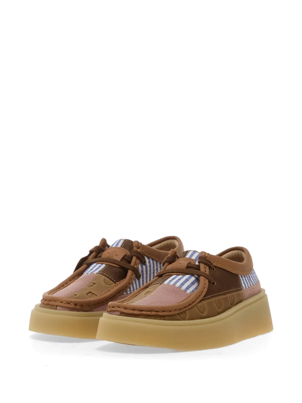 Clarks Torview Patchwork Derby Shoes In Multi