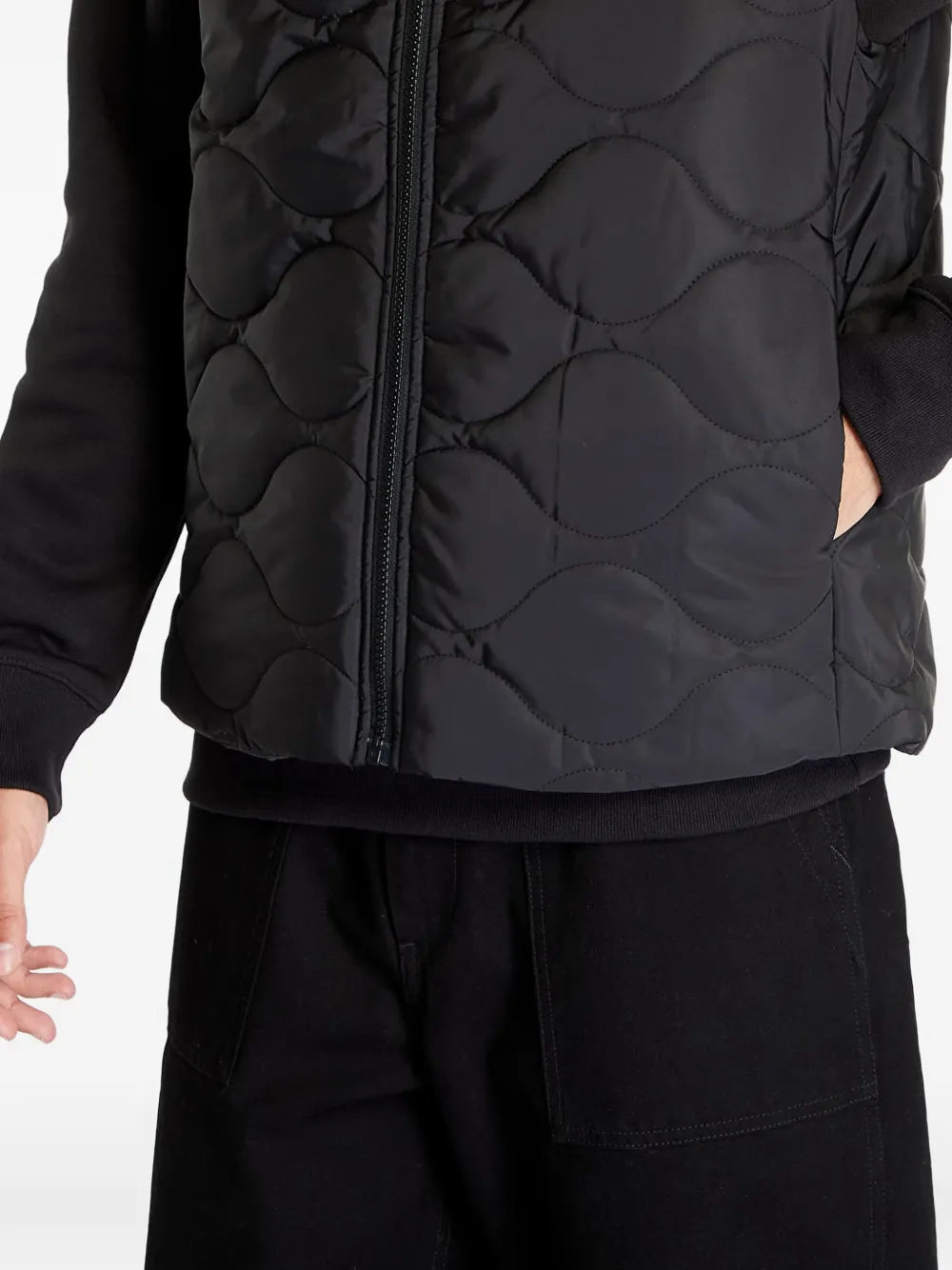 Urban Classics Gewatteerde bodywarmer Zwart