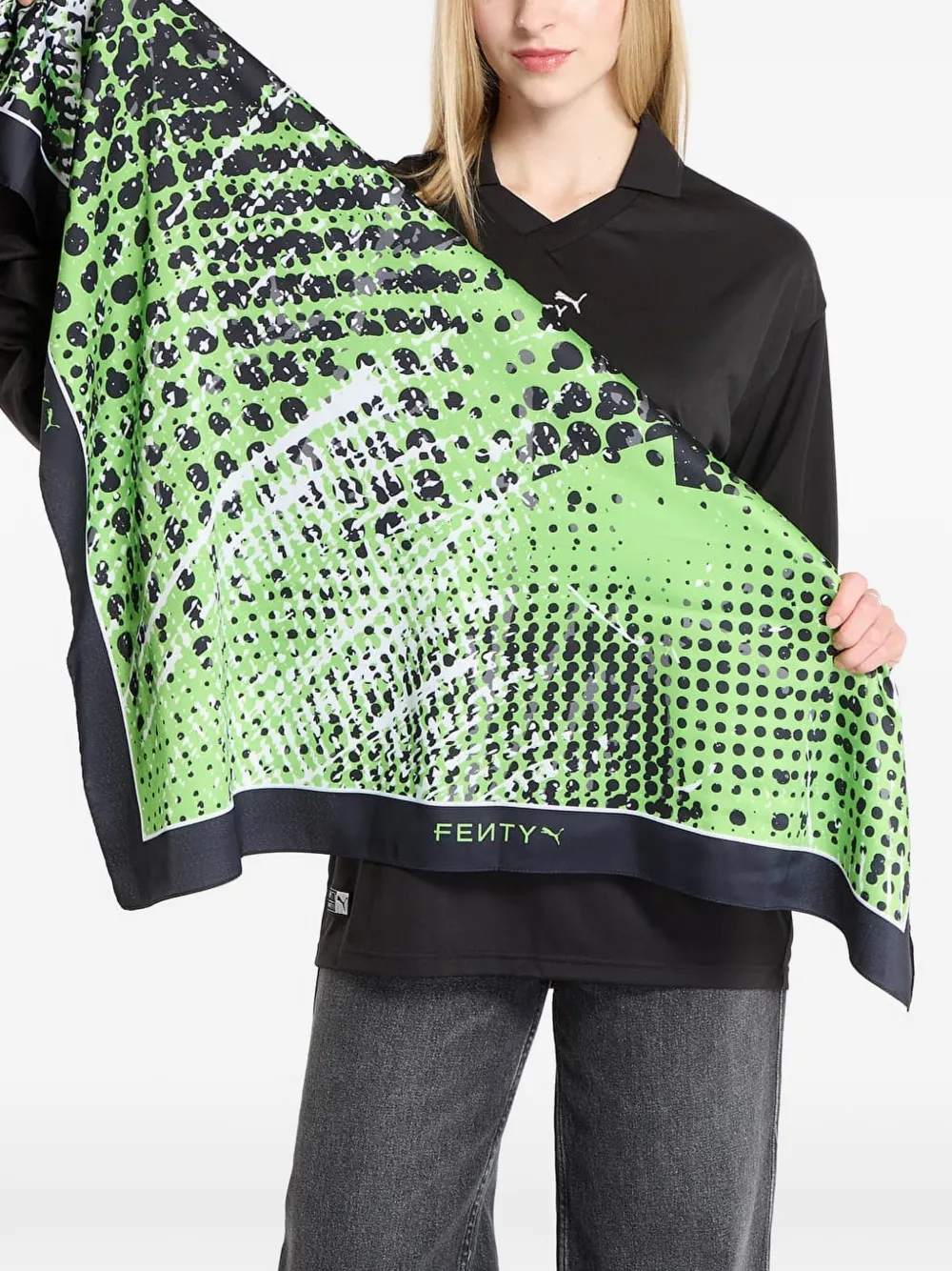 PUMA x Fenty patterned scarf