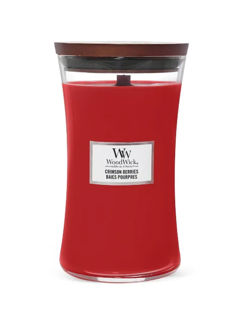 WoodWick Crimson Berries wooden-lid candle