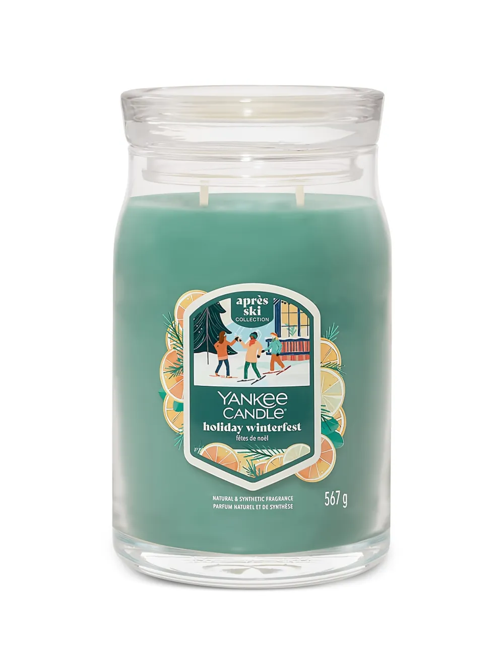 yankee candle 아프레 스키 홀리데이 윈터페스트 캔들 | 그린 | Image 1