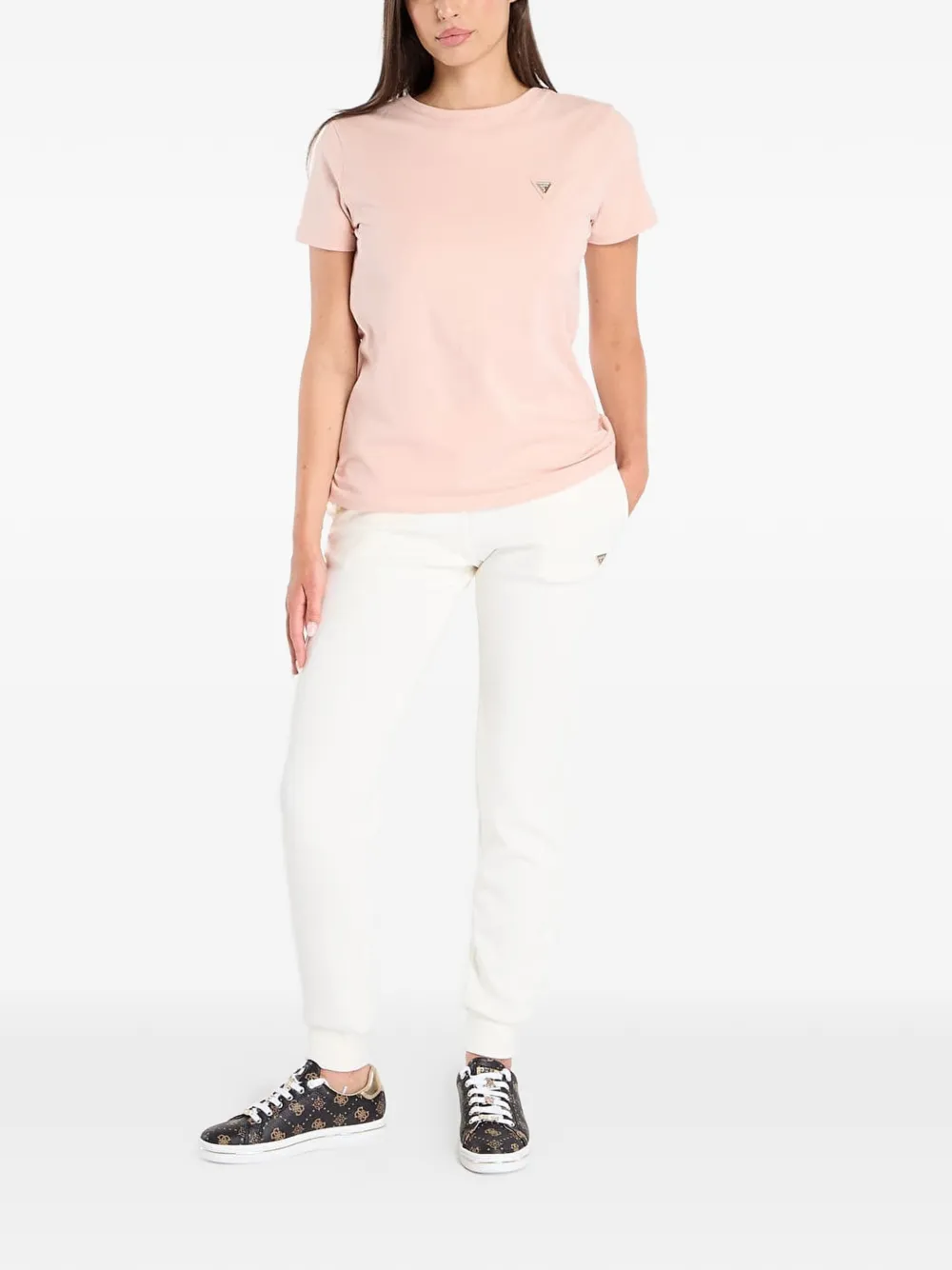 GUESS USA Trainingsbroek met logo Beige