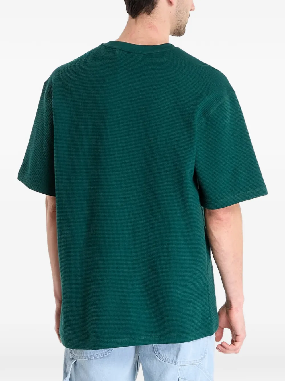 karl kani T-shirt met geborduurd logo Groen