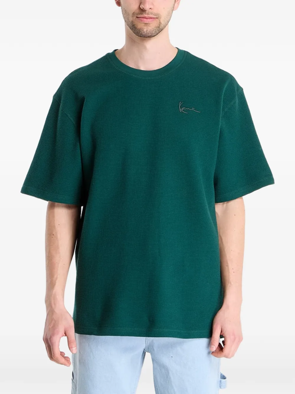 karl kani logo-embroidered T-shirt