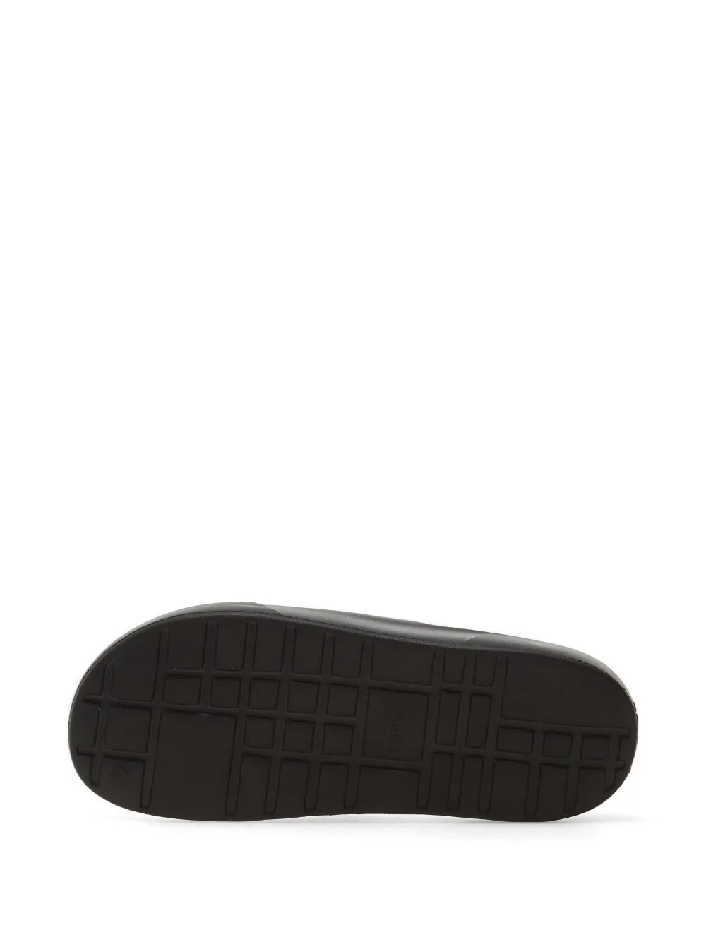 Calvin Klein debossed-logo slides Zwart