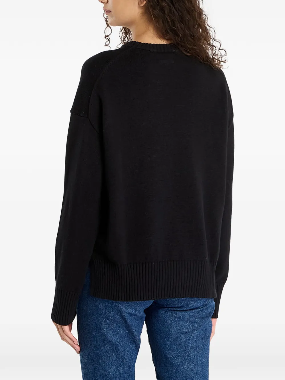 GUESS USA Intarsia trui Zwart