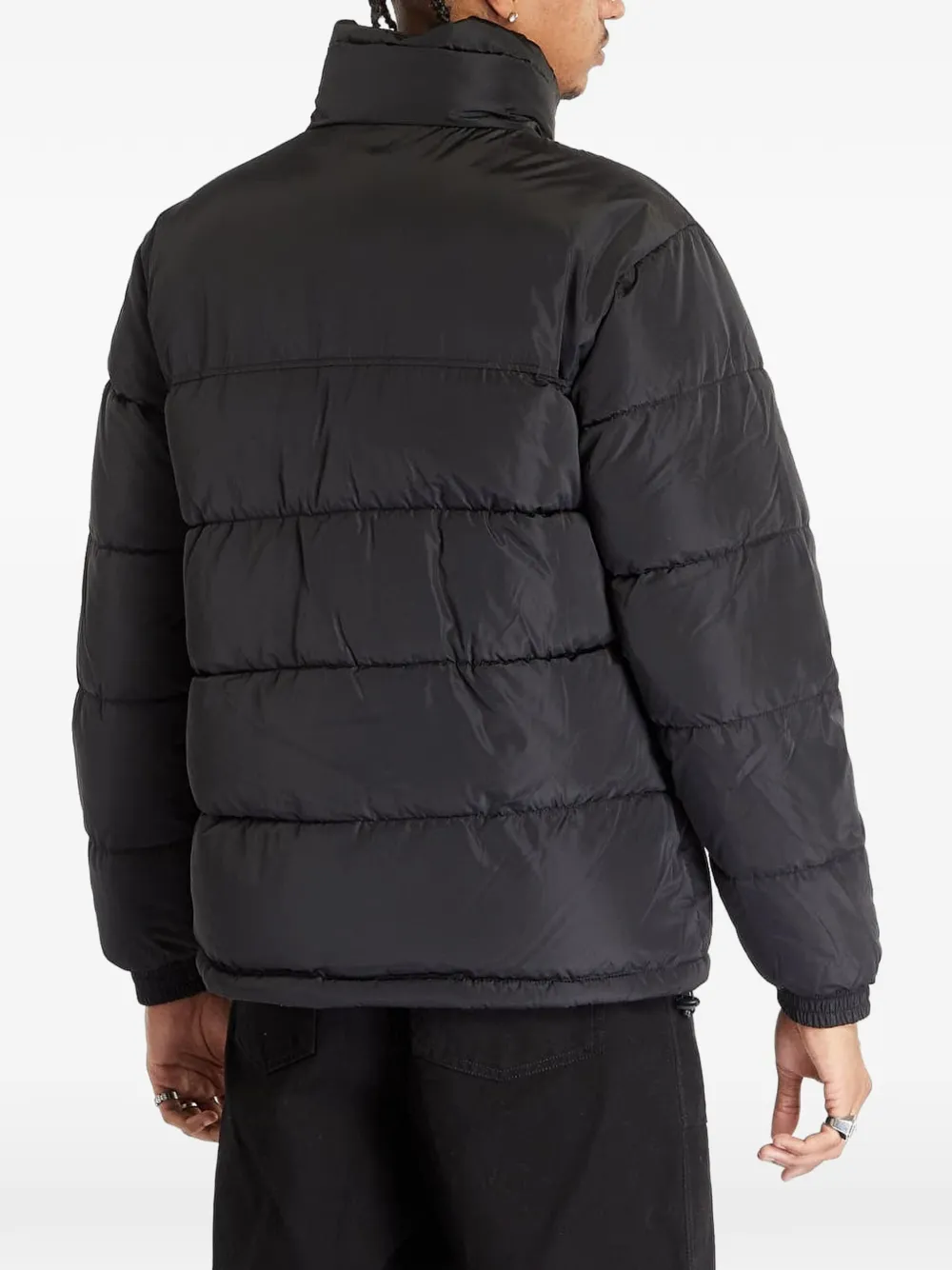 karl kani Gewatteerd jack met logoprint Zwart