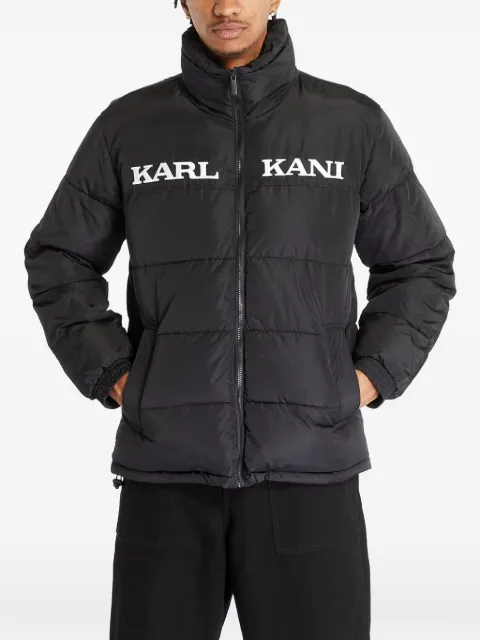 karl kani logo-print padded jacket