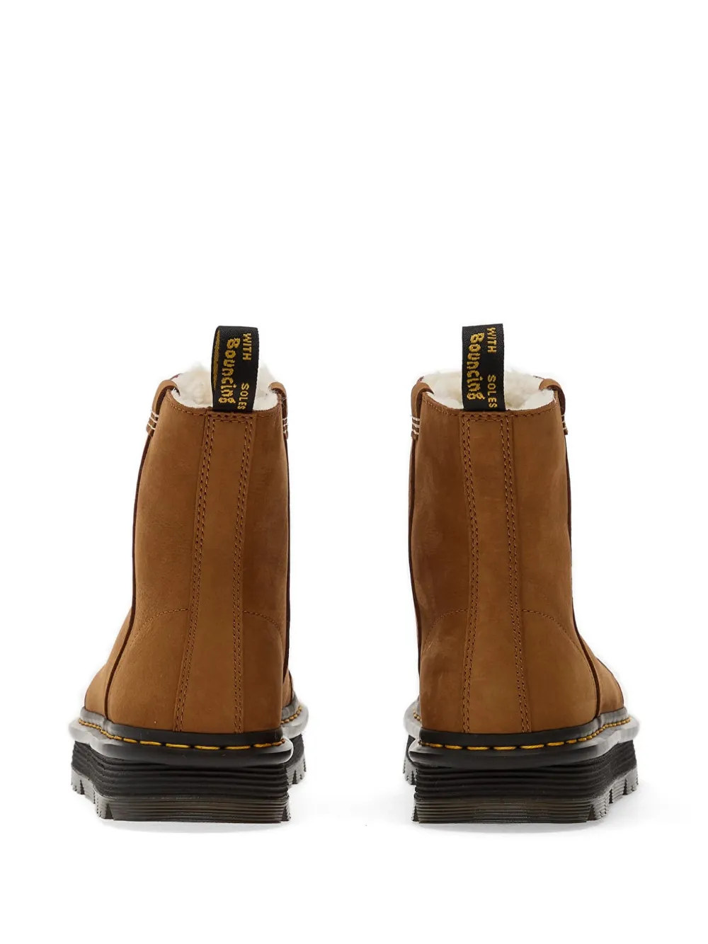 Dr Martens Zebzag Rigger WL enkellaarzen met contrasterend stiksel Bruin