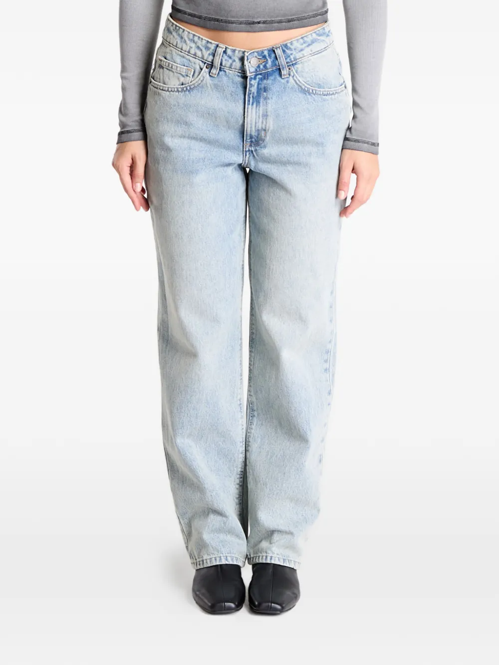 GUESS USA acid-wash jeans - Blu