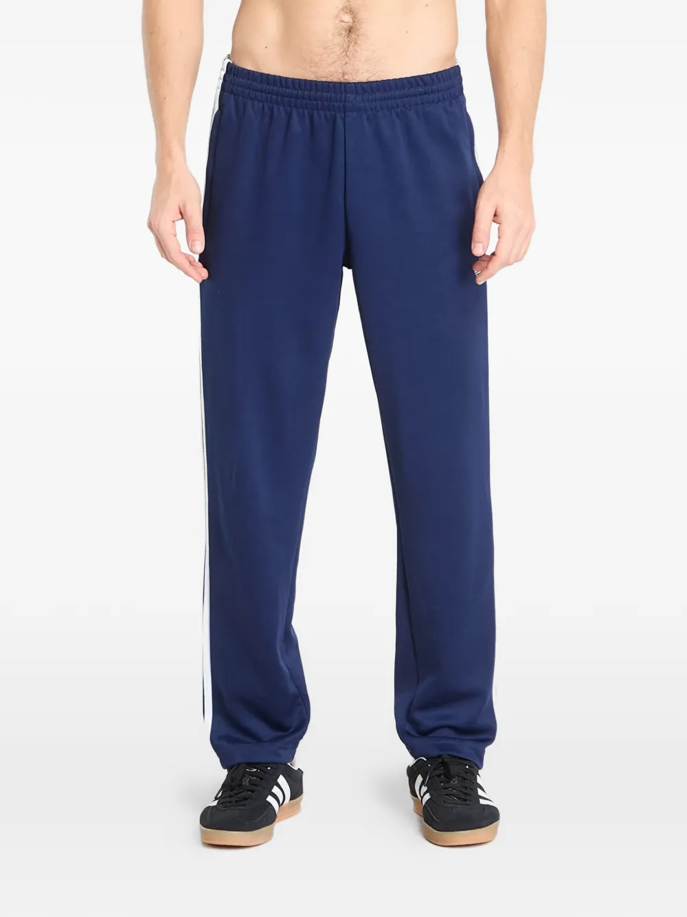 adidas side-stripe track pants - Blu
