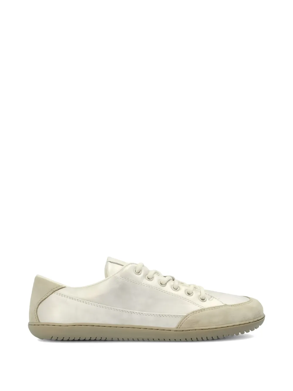 GROUNDIES suede-panelled sneakers Beige