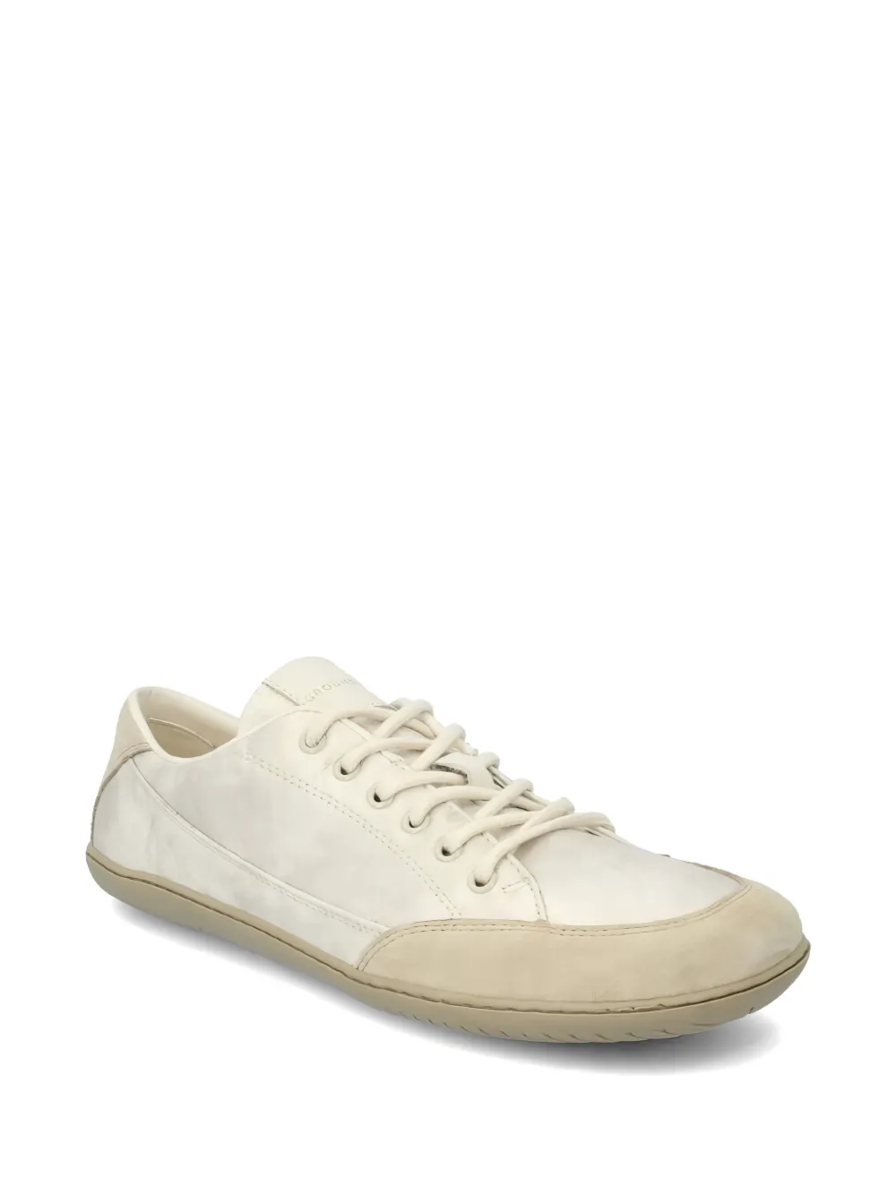 GROUNDIES suede-panelled sneakers Beige
