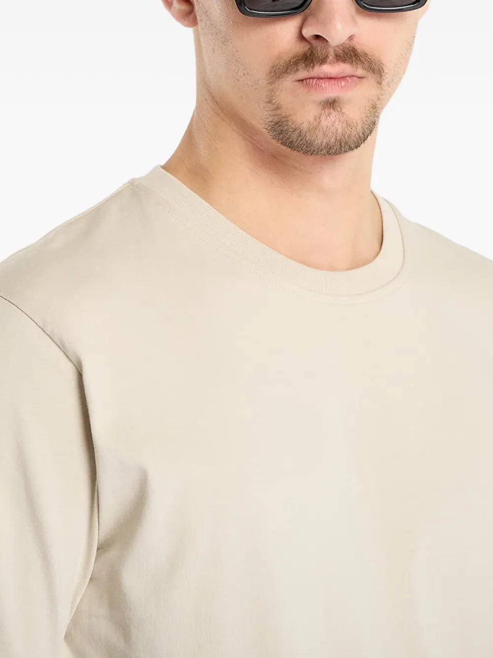 Samsoe & Samsoe Logo-detail T-shirt In Neutral