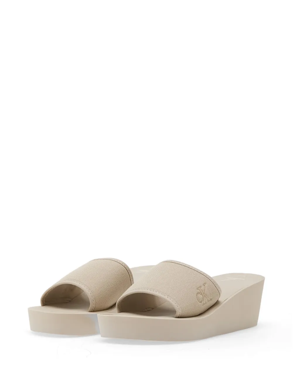 Calvin Klein Wedge-heel Sandals In Multi