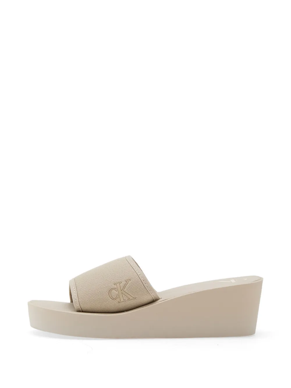 Calvin Klein Sandalen met sleehak Beige