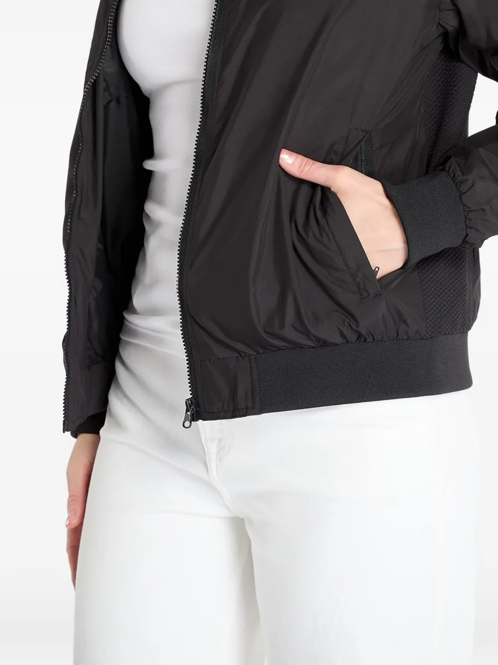 Urban Classics Bomberjack met rits Zwart