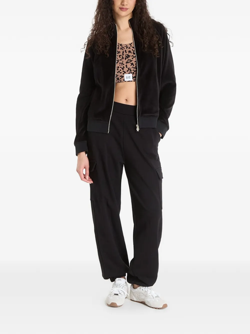 Ea7 Emporio Armani Trainingsbroek met logoprint Zwart