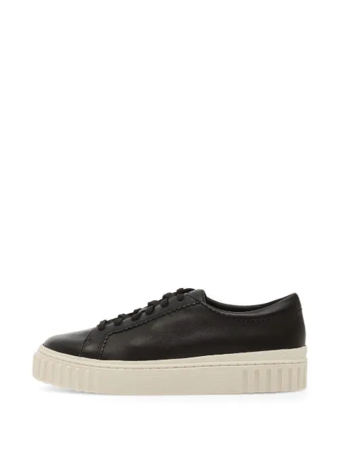 Clarks Mayhill Walk platform leather sneakers