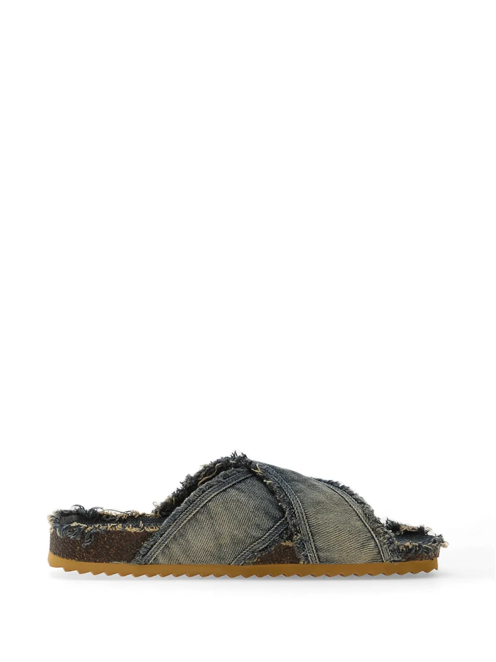 Diesel D-Woodstock frayed sandals - Blau