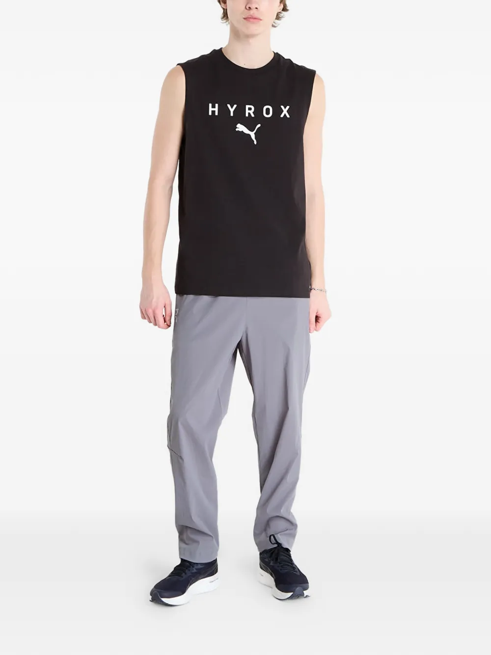 PUMA x Hyrox tanktop met logoprint Zwart