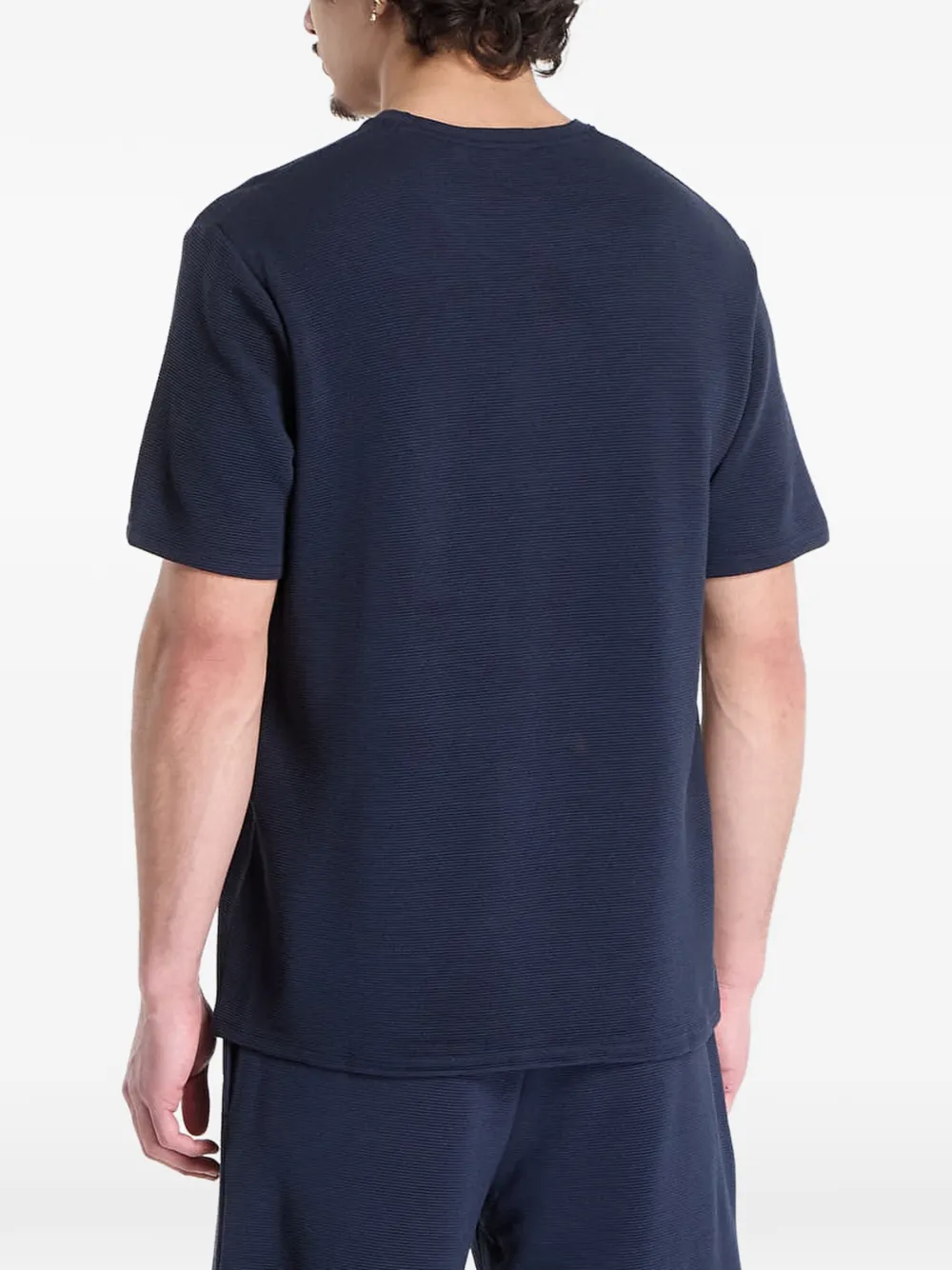 BOSS T-shirt met logodetail Blauw