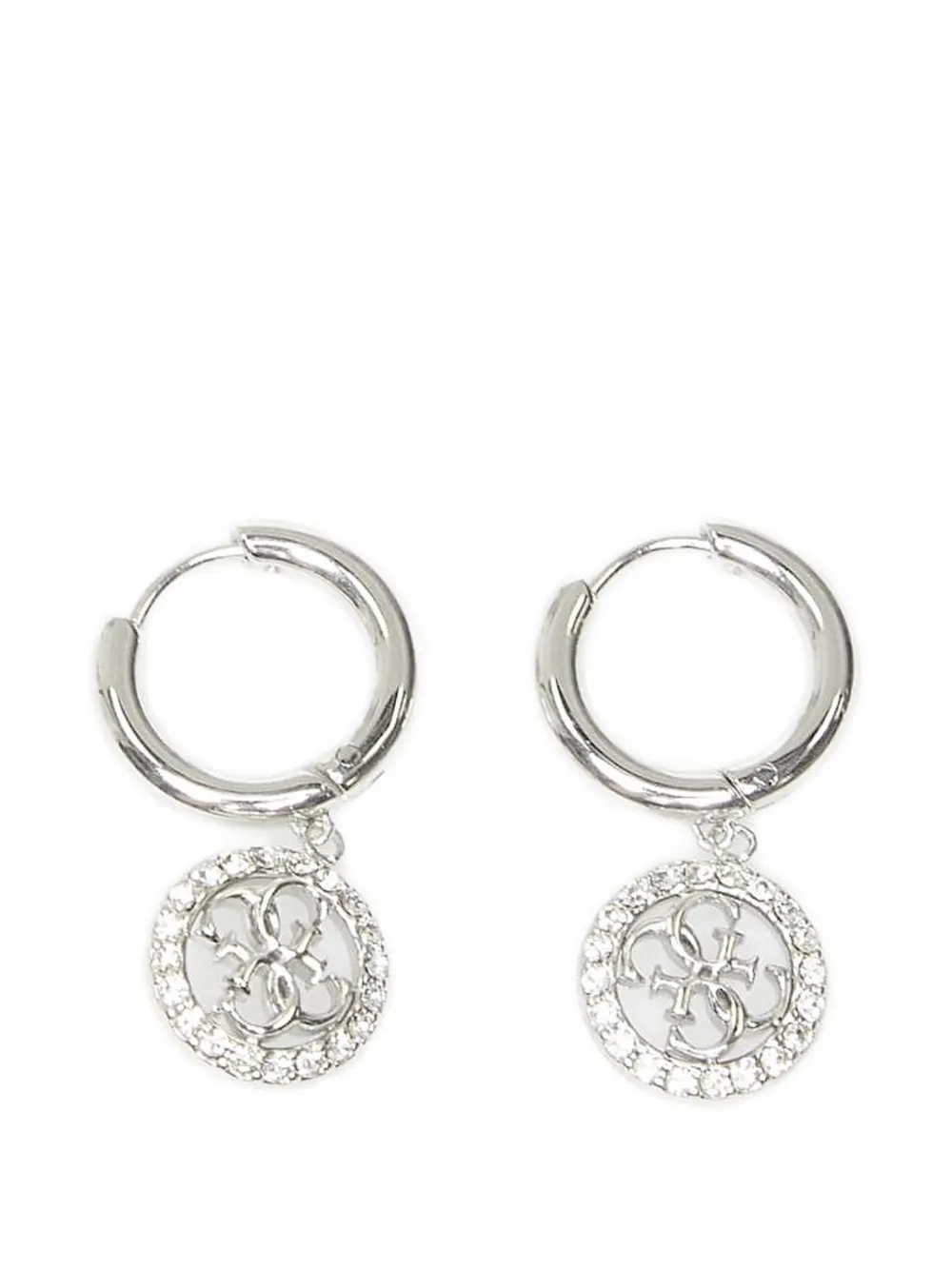 GUESS USA Orecchini Life In 4G con cristalli - Argento