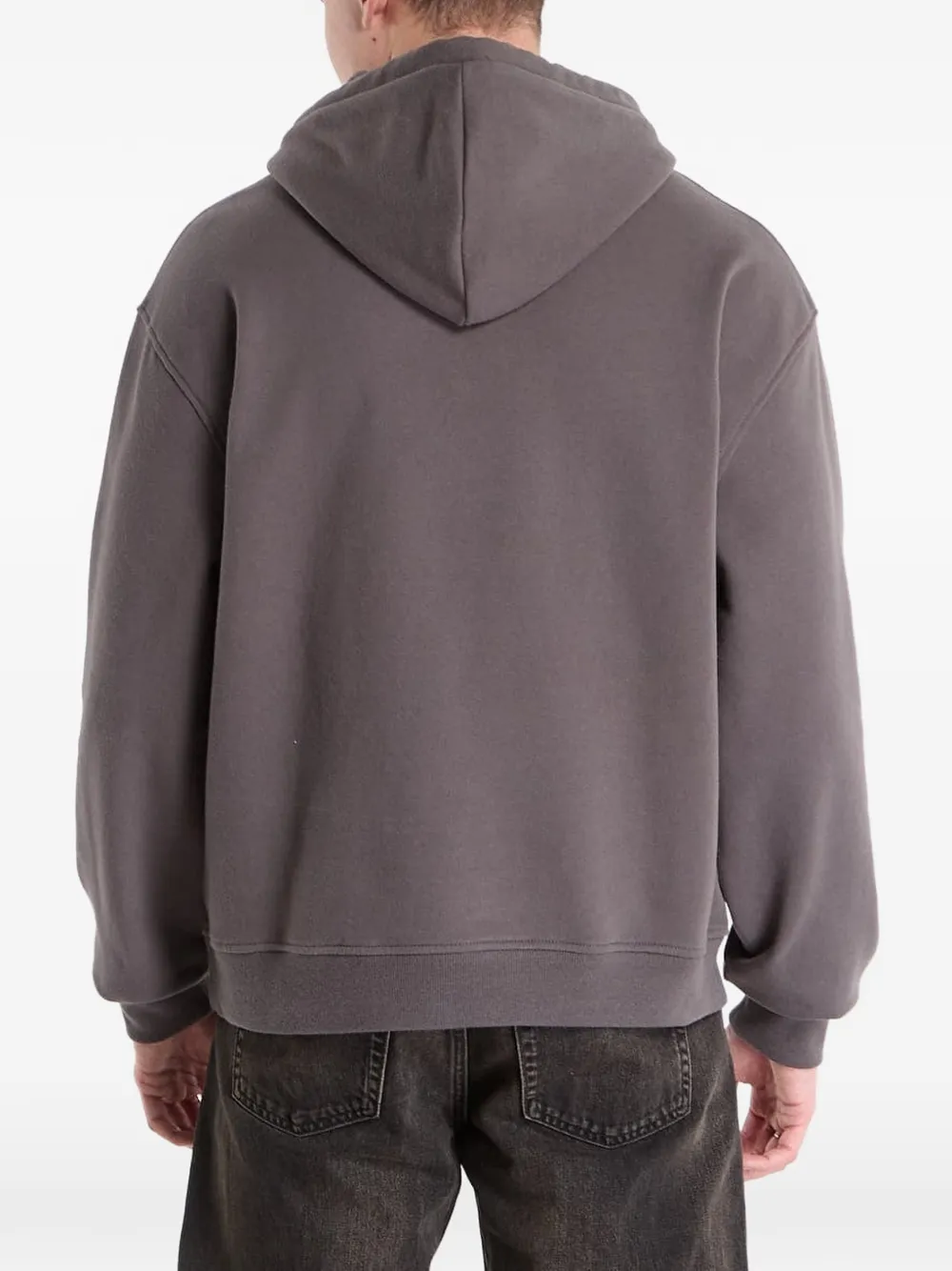 AllSaints Asher Ramskull hoodie Grijs