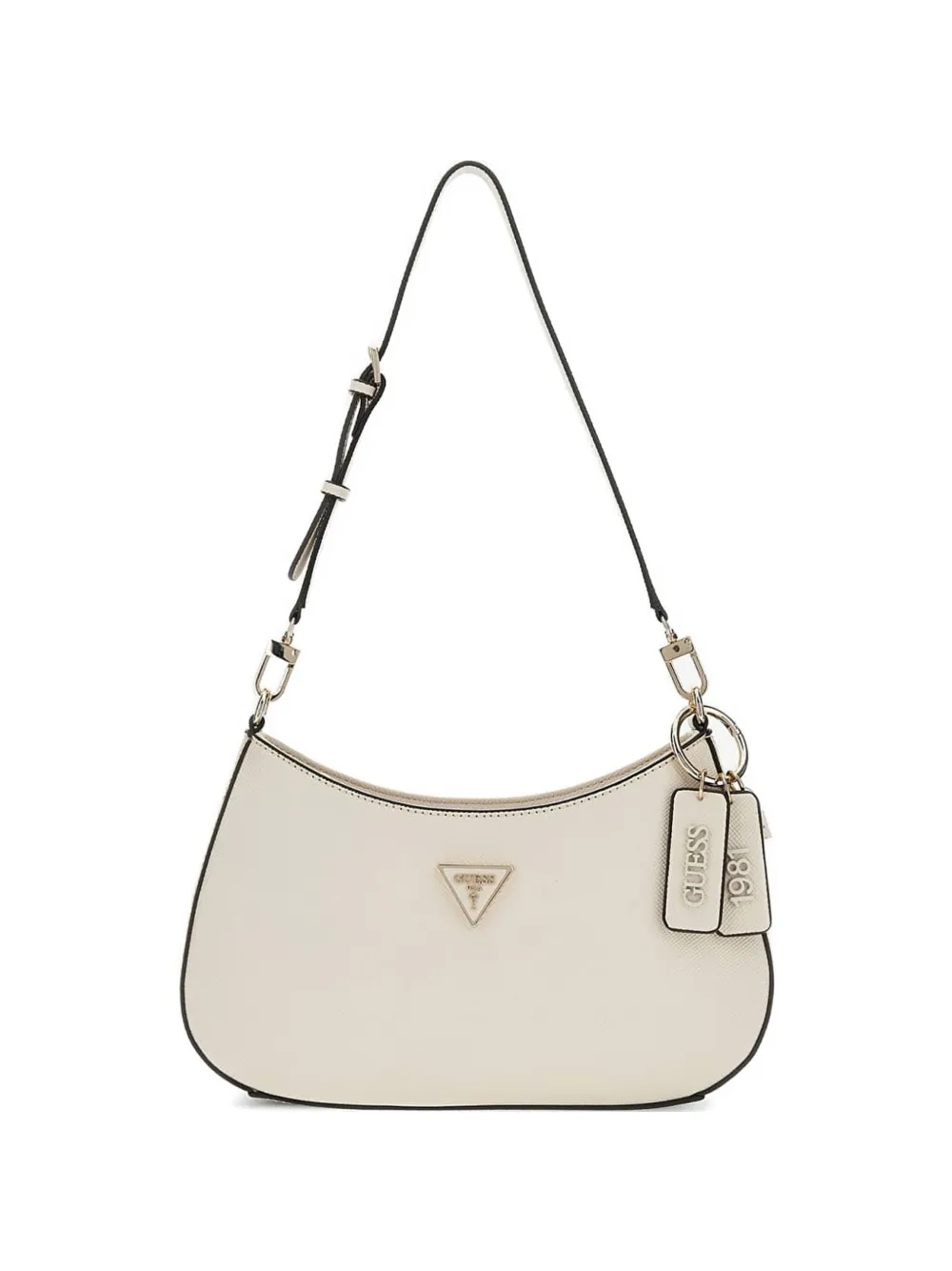 GUESS USA Noelle Saffiano shoulder bag - Toni neutri