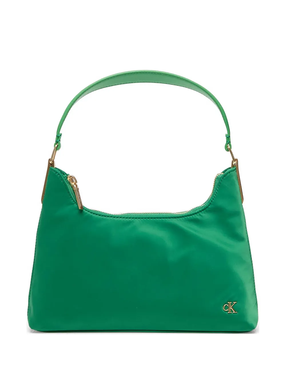 Calvin Klein Borsa tote piccola con placca logo - Verde