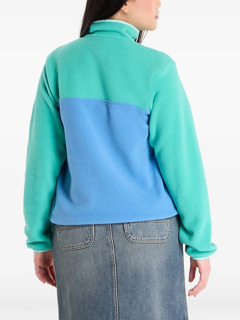 Patagonia Synchilla Snap-T fleece jack met colourblocking Groen