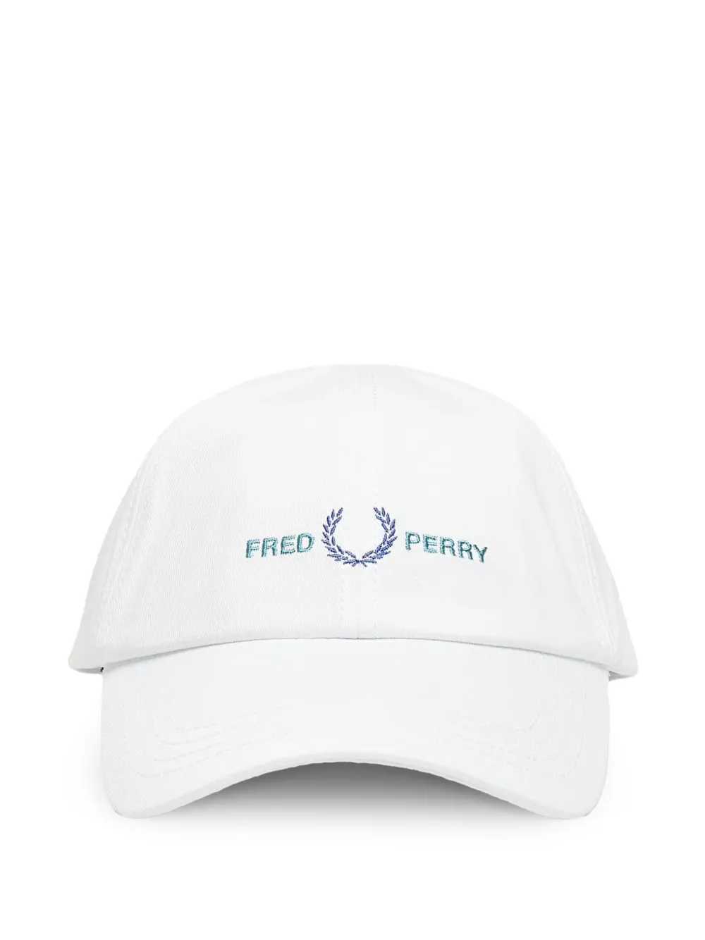 Fred Perry logo-embroidered cap - Bianco