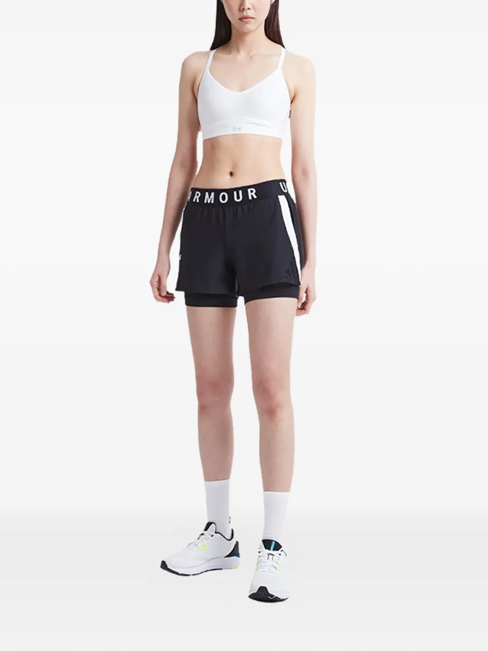 Under Armour Shorts met logoprint Zwart