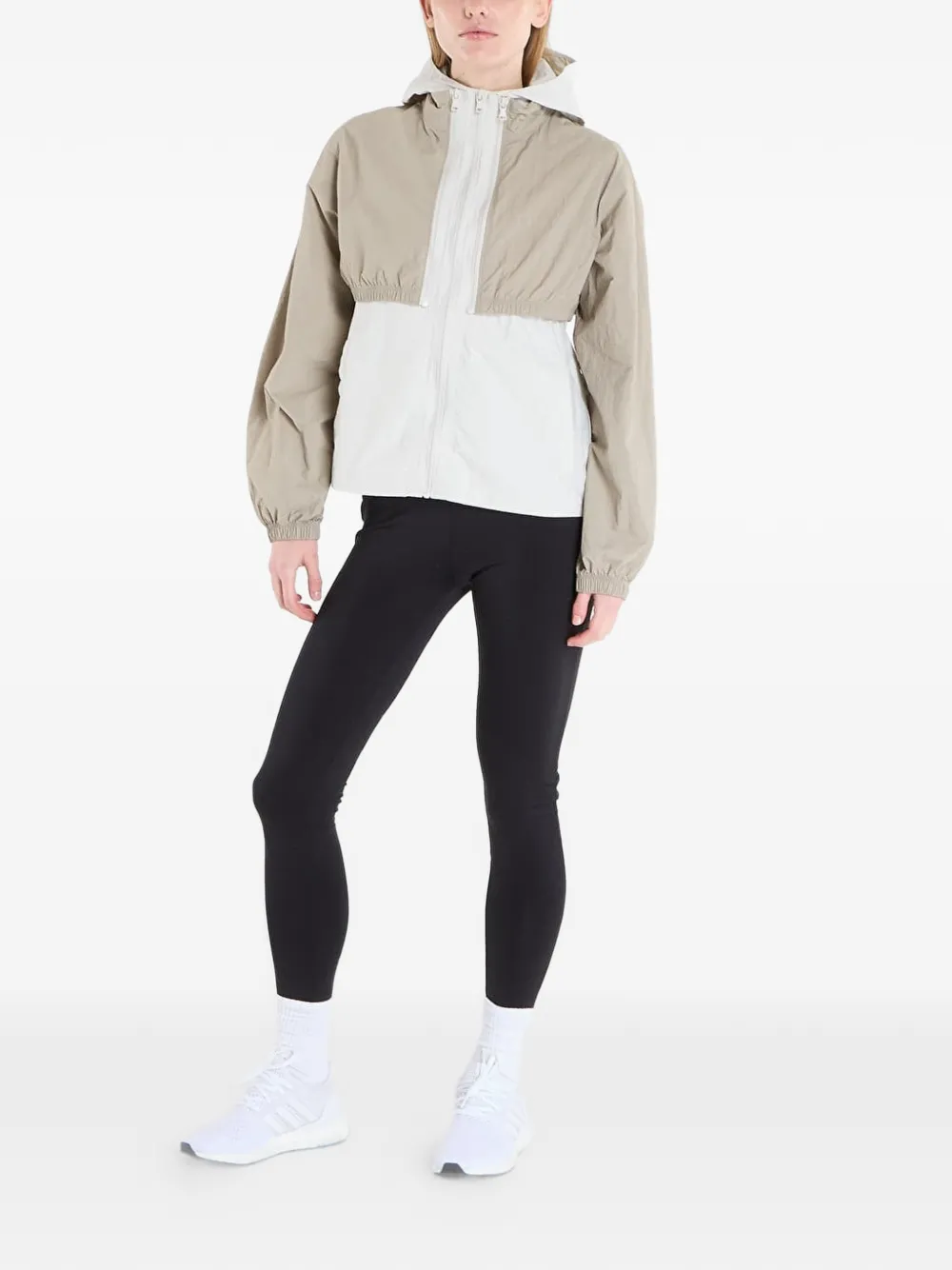 Under Armour Jack met colourblocking en capuchon Beige