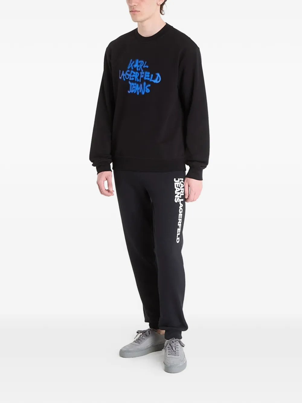 Karl Lagerfeld Jeans Sweater met logoprint Zwart