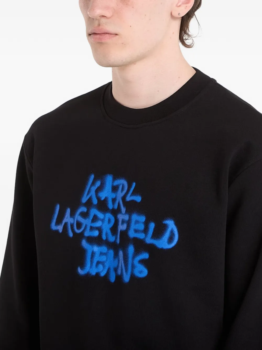 Karl Lagerfeld Jeans Sweater met logoprint Zwart