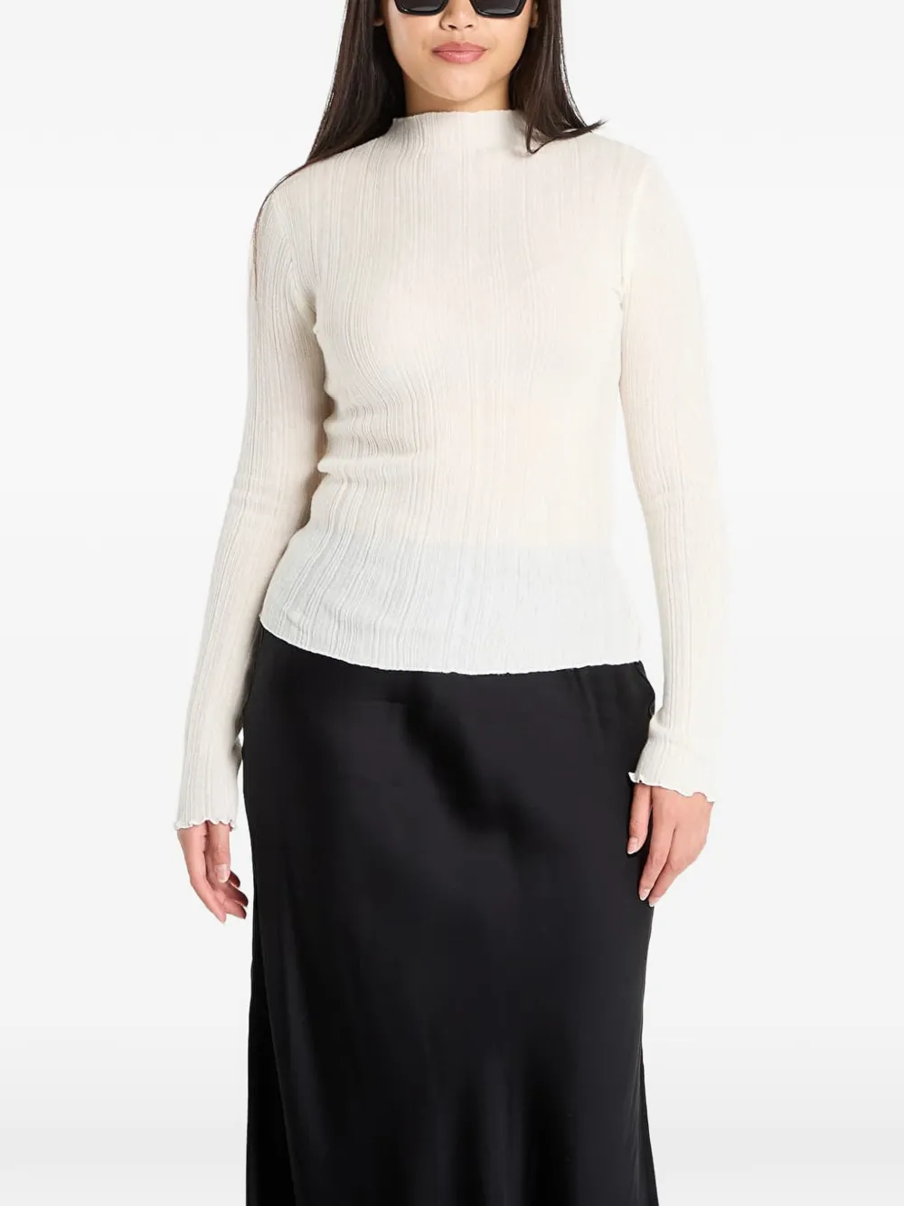 Samsoe & Samsoe High-neck T-shirt In White