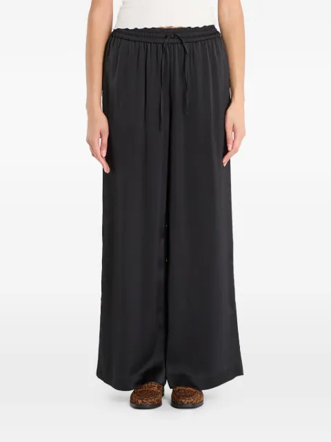 SAMSOE SAMSOE pantalon palazzo à taille élastiquée