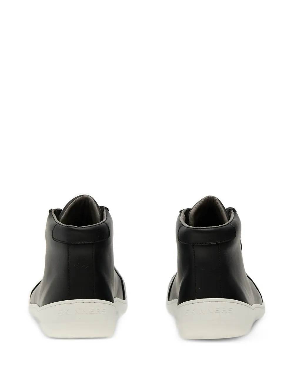 Skinners Moonwalker high-top leren sneakers Zwart